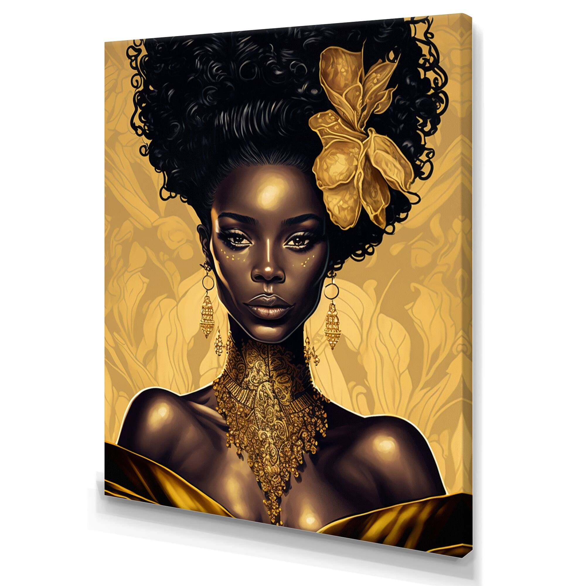 Designart "Beautiful Retro African American Model III" African American